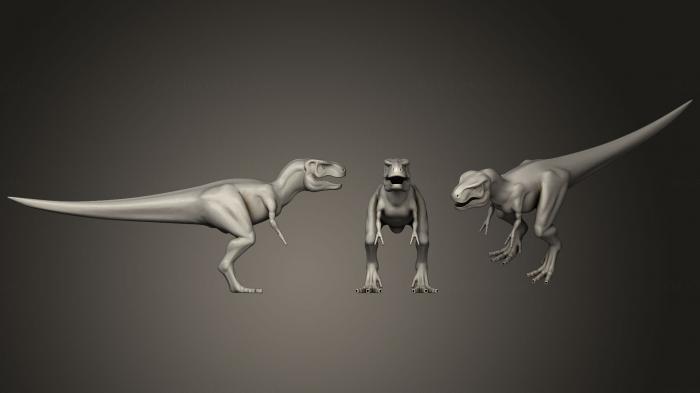 Animal figurines (STKJ_1650) 3D model for CNC machine